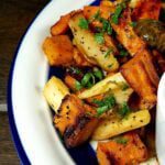 Autumn roasted vegetables - a perfect side dish.
